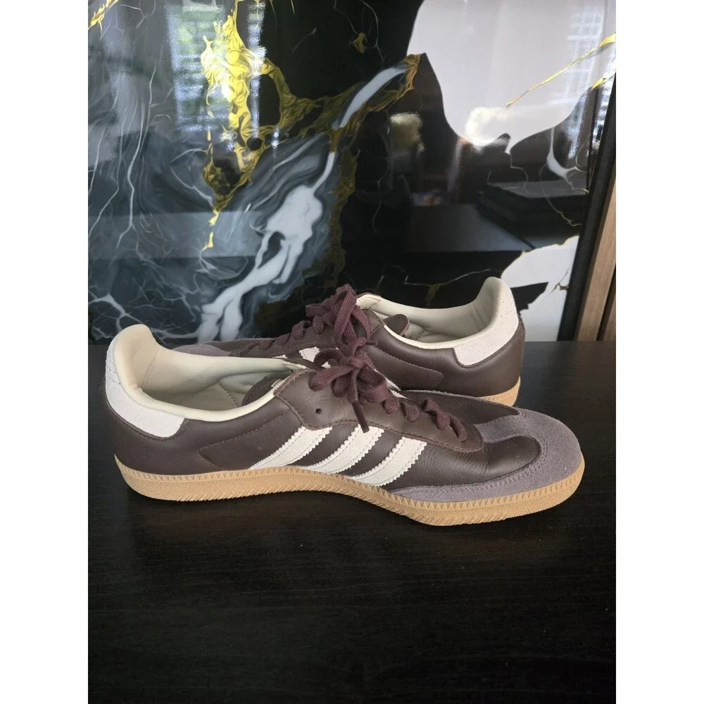 Adidas Originals Samba OG Leather Sneakers Brown Gum ID1481 Size 11 Authentic